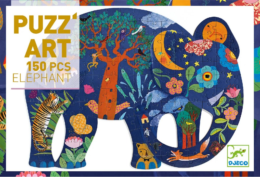 Művészeti puzzle - Elefánt, 150 db-os - Elephant