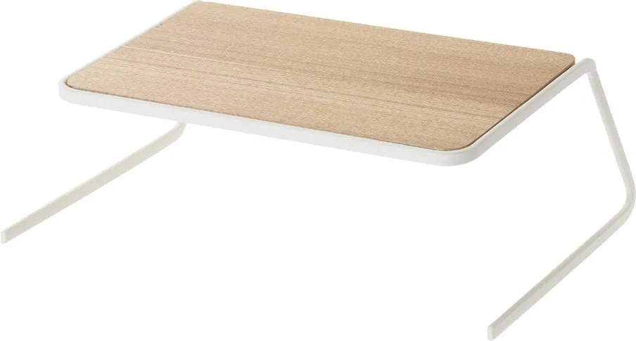 Fehér-natúr színű fa kiegészítő polc 19,5x19,5 cm Tosca – YAMAZAKI