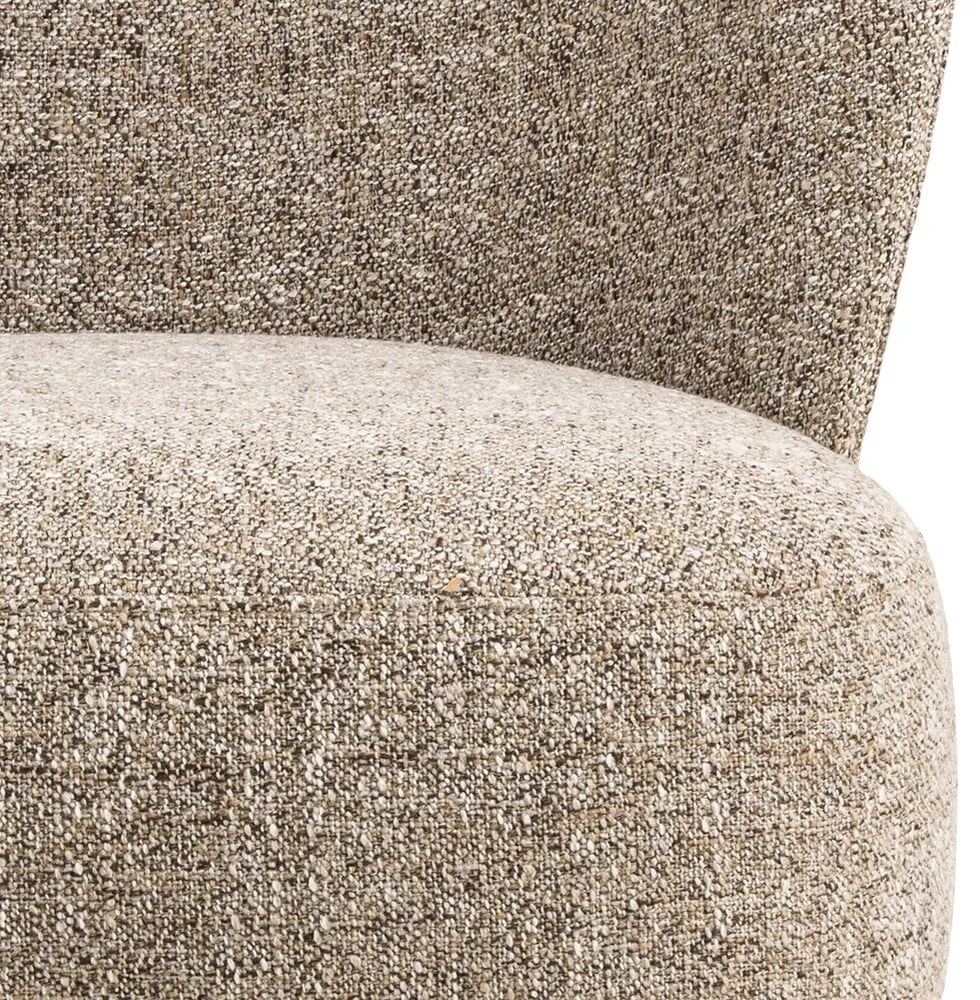 Bézs buklé fotel Elmont – Actona