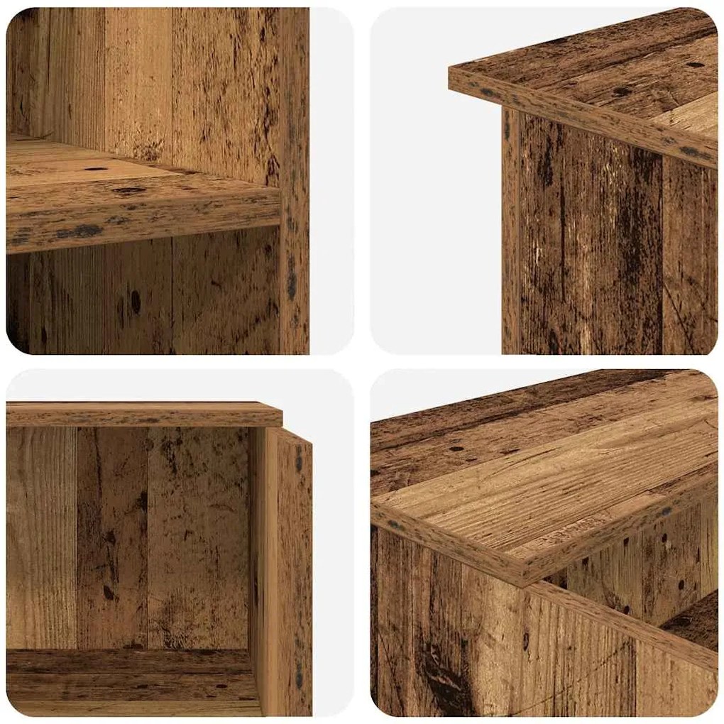recepciós pult antik fa 100x50x103,5 cm szerelt fa