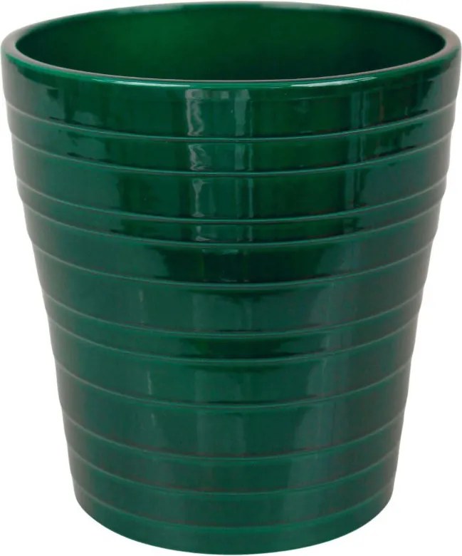 Kerámia Orchideavédő 13 cm Fényes Szín Palack Zöld