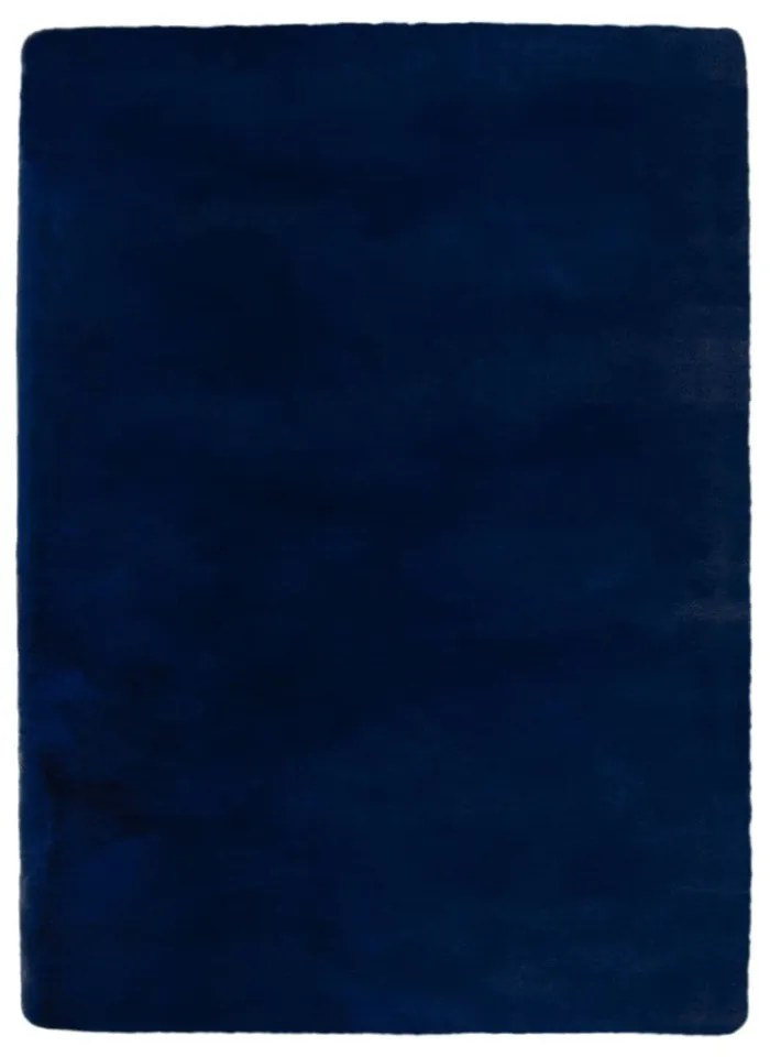 Sötétkék szintetikus szőrme szőnyeg 120x170 cm Ivy Luxury Fur – Flair Rugs