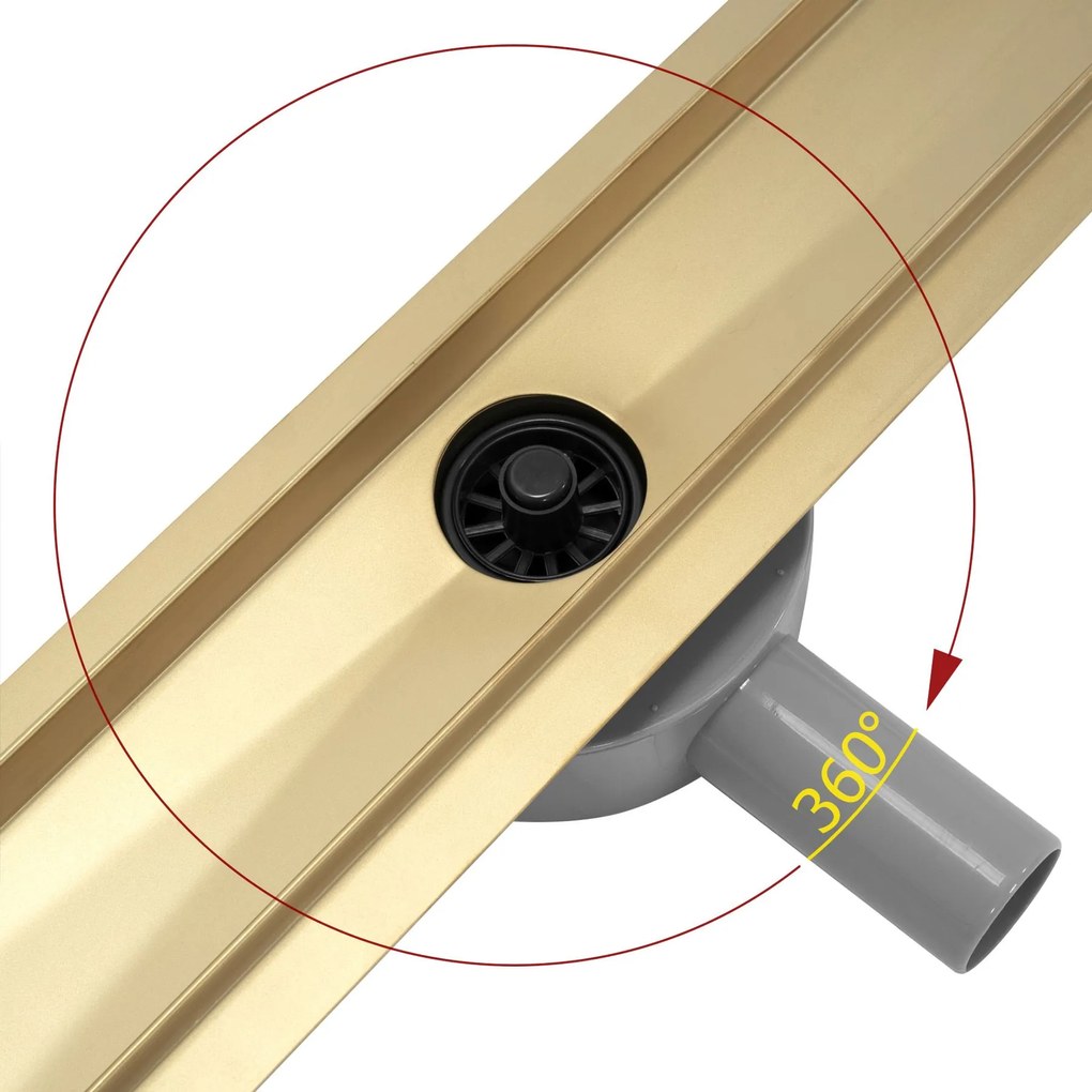 Lineáris lefolyó Rea Pure Neo Gold Pro 50