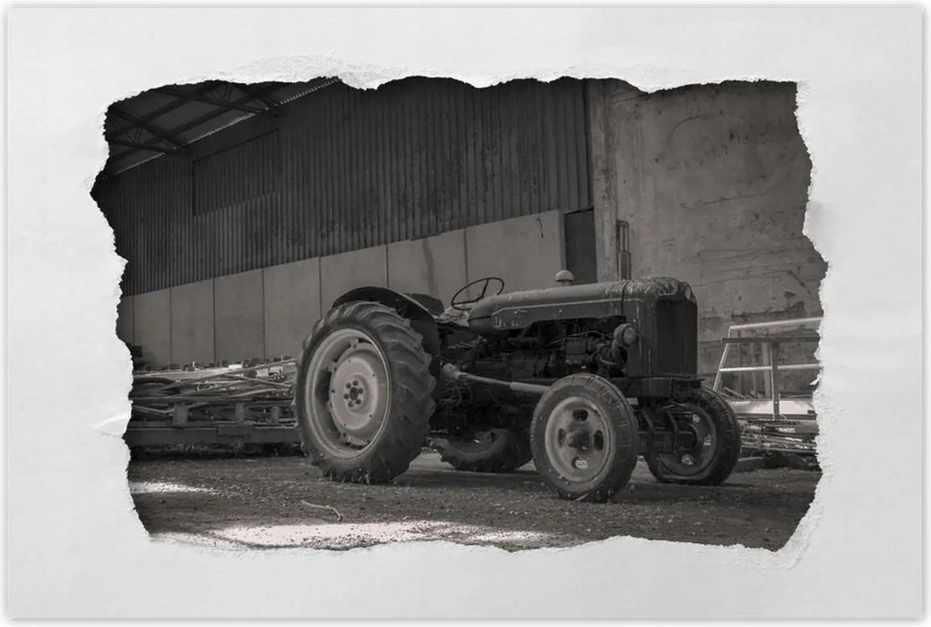 Poszterek 120x80 Antik régi traktor