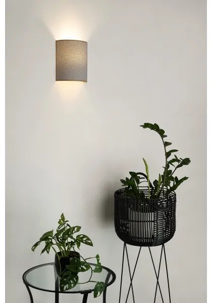 Brilagi - Fali lámpa SEMI 1xE27/15W/230V átm. 20 cm világos szürke