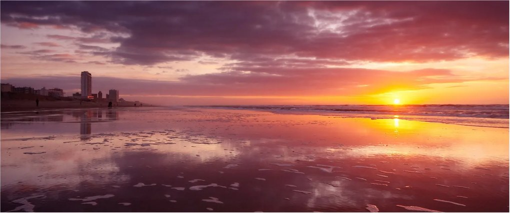 Kép - Strand naplementében (120x50 cm)