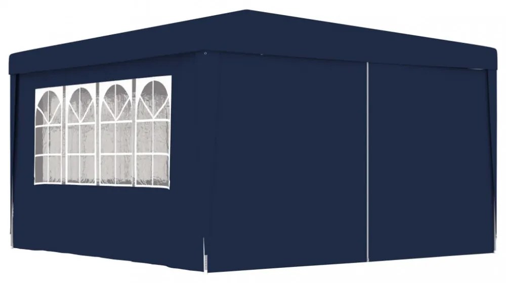 kék rendezvénysátor oldalfalakkal 4 x 4 m 90 g/m²