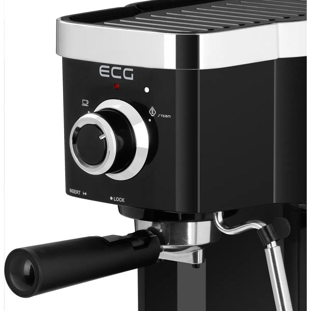 ECG ESP 20301 Black karos kávéfőző,1,25 l, fekete