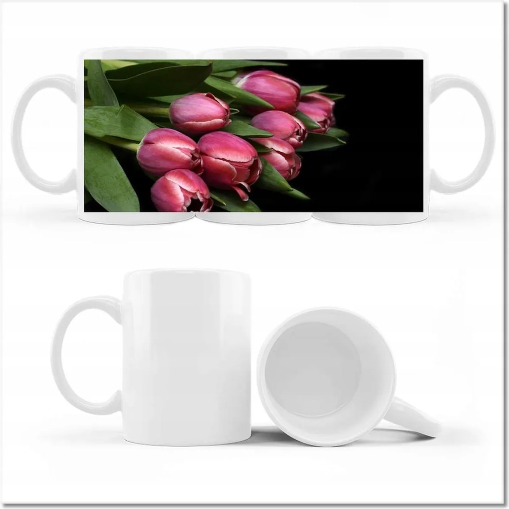 Fotó bögre Zamatos tulipánok