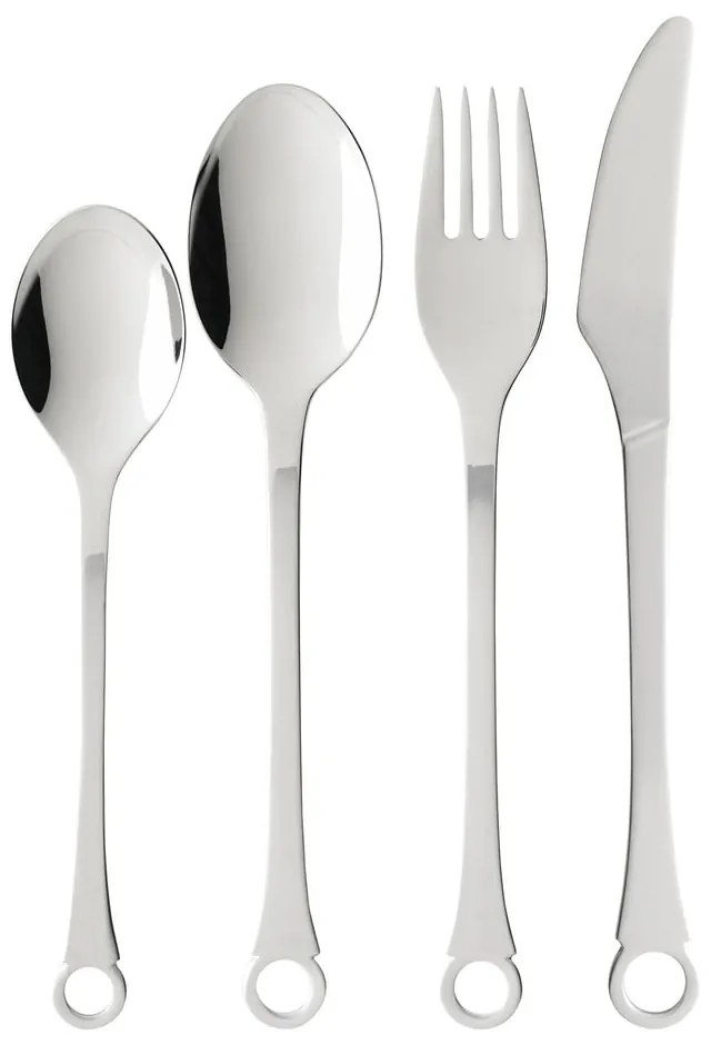 Ezüstszínű rozsdamentes acél evőeszköz készlet 16 db-os Pantry – Gense