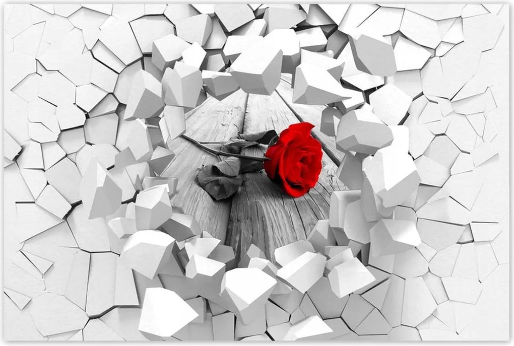 Poszterek 90x60 Vörös rózsa a hídon