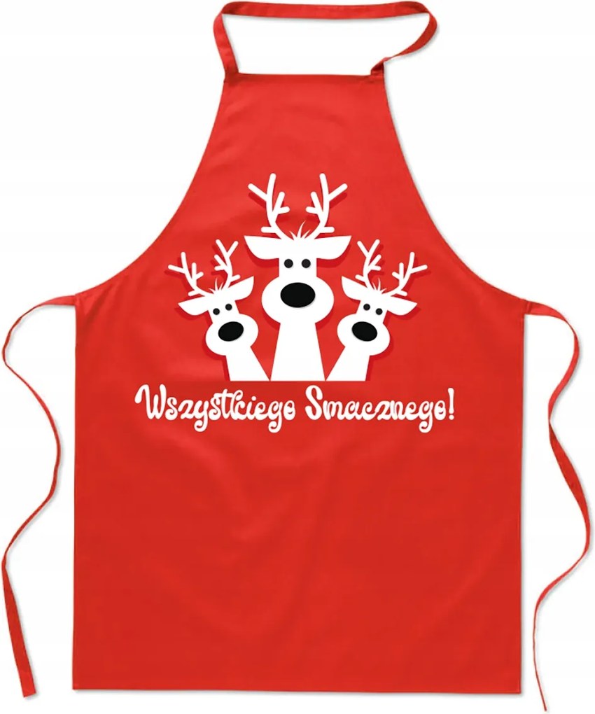Konyhai Kötény Minden Ízletes Rénszarvas Nyomtatással Karácsonyi ajándék