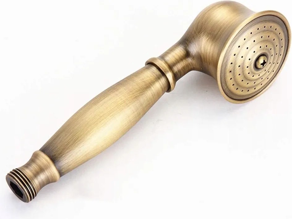 Zuhanyfej Zuhany Retro Vintage Természetes Sárgaréz Fém Sárgaréz