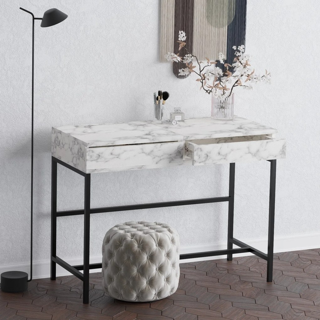 Fésülködő asztal Linda - Carrara Marble