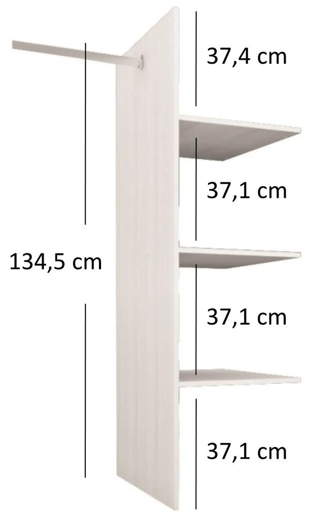 Ruhásszekrény Marlene (vintage fenyőfa). Akció -17%. 1053026