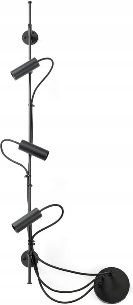 Faro Clap lineáris lámpatest fekete 3x6W 3000K IP65, állítható fejekkel