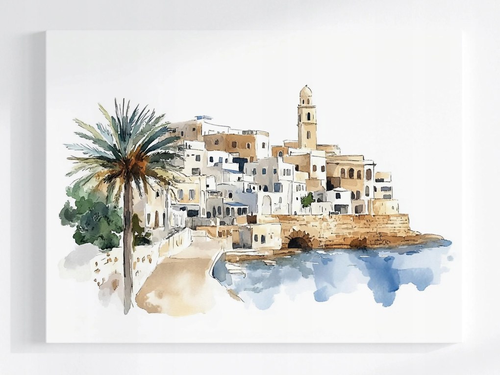 Vászonkép Canvas Építészet Város Izrael Tel-aviv Óváros 100x75