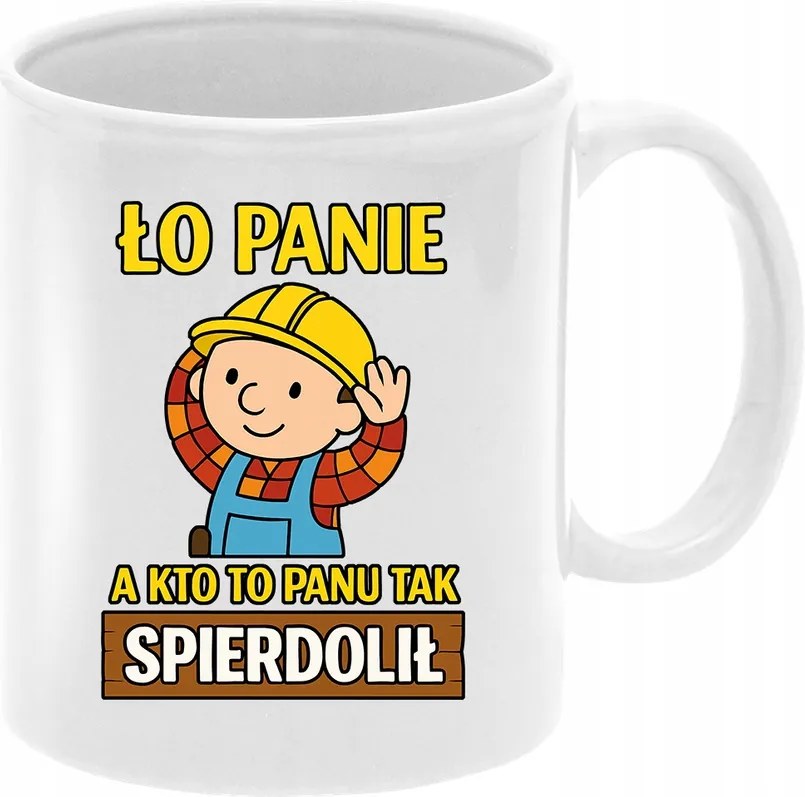 Építő bögre Barkácsolóknak Fehér 330ml