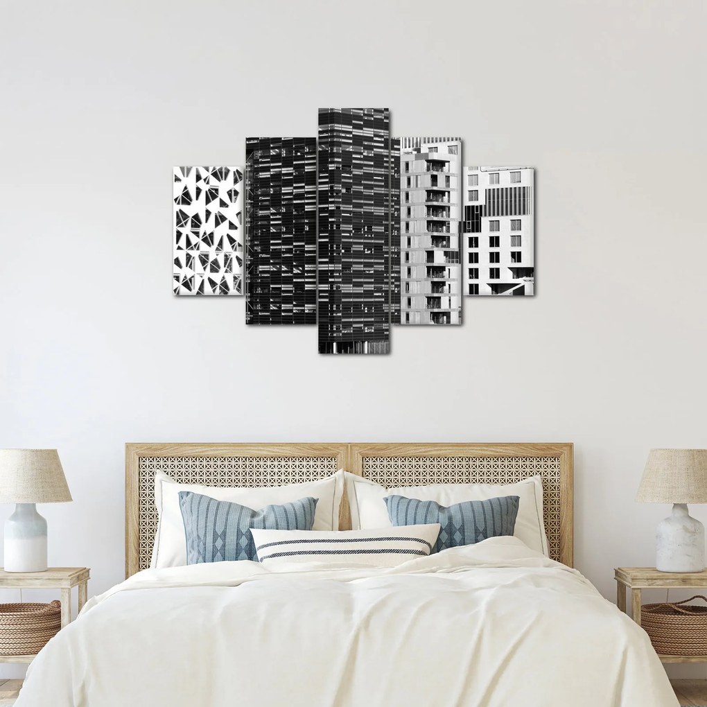 Fekete-fehér építészet képe (150x105 cm)
