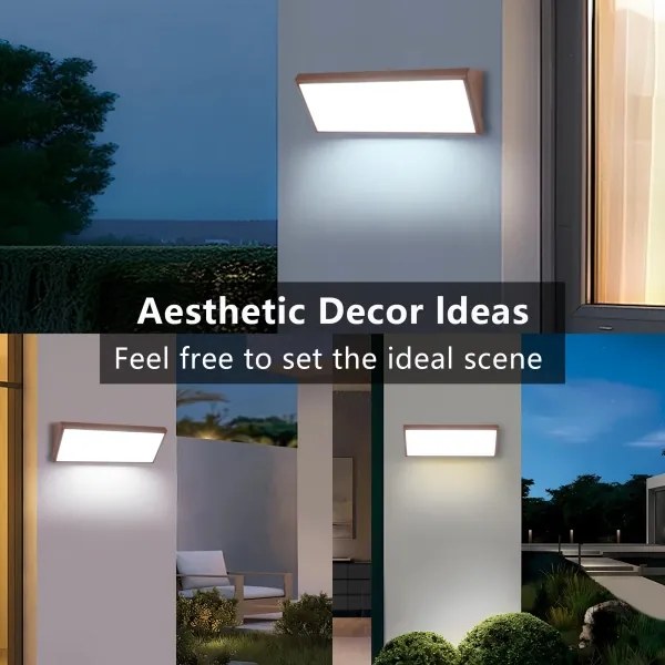 Brilagi - LED kültéri fali lámpatest TRIANGLE LED/42W/230V 3000/4000/6500K barna IP65