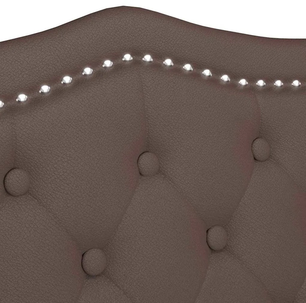 vidaXL Chesterfield Pad párnával Barna 120,5 x 65 x 75 cm Műbőr
