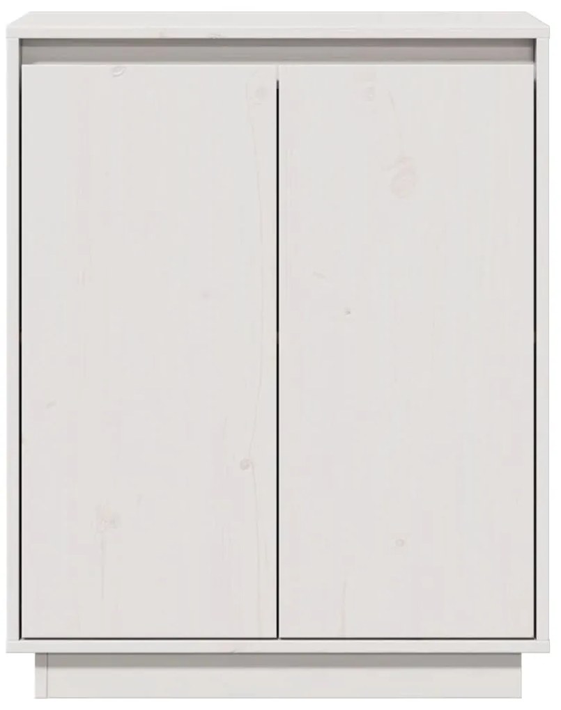 fehér tömör fenyőfa tálalószekrény 60 x 34 x 75 cm