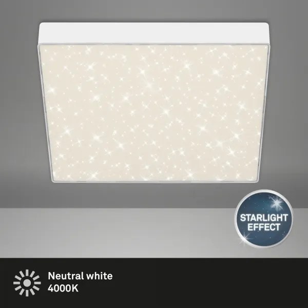 Briloner 7078-416 STAR SKY LED mennyezeti lámpa 21W, 28x28 cm, fehér