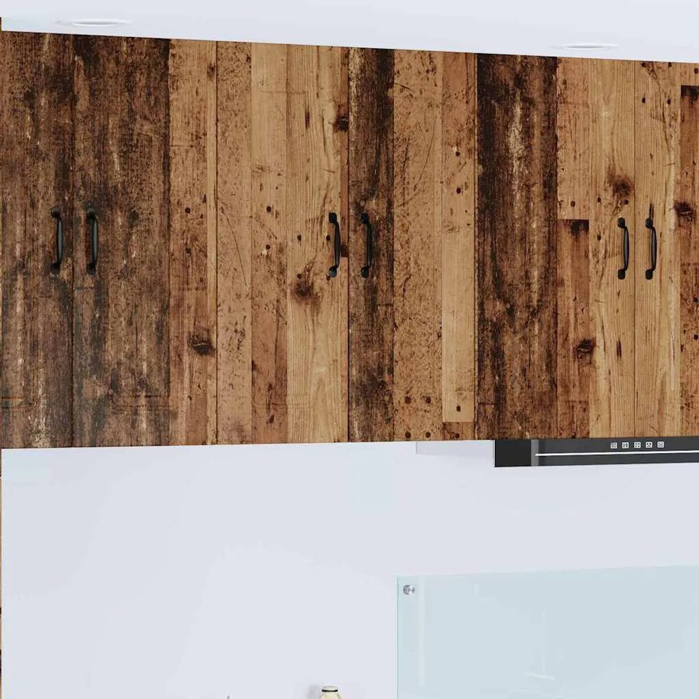 Fali konyhaszekrény polcokkal Öreg fa 30 x 31 x 80 cm Faanyag