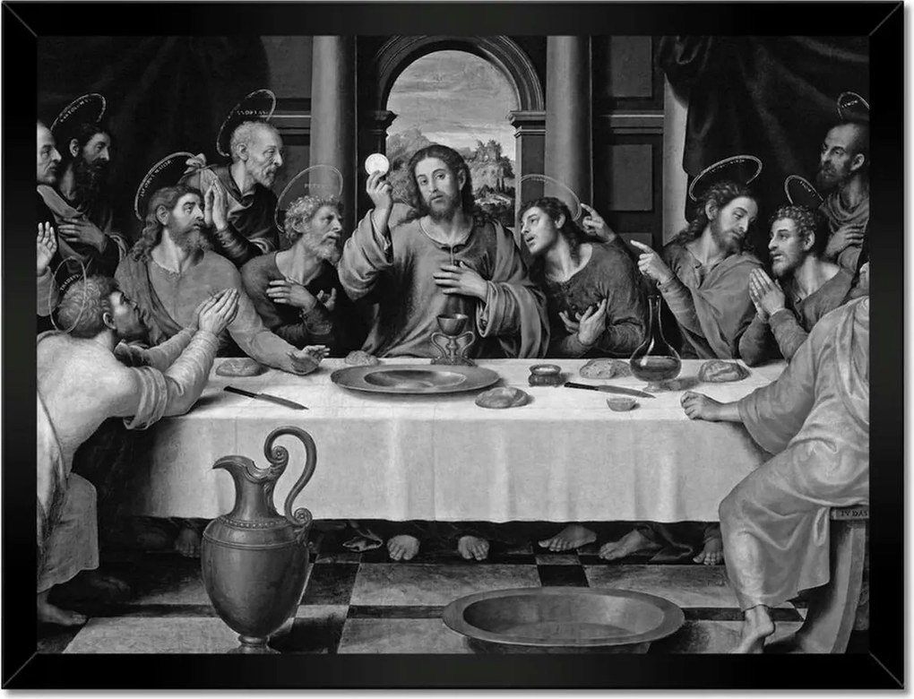 Poszterek keretben 40x30 Vacsora Jézus