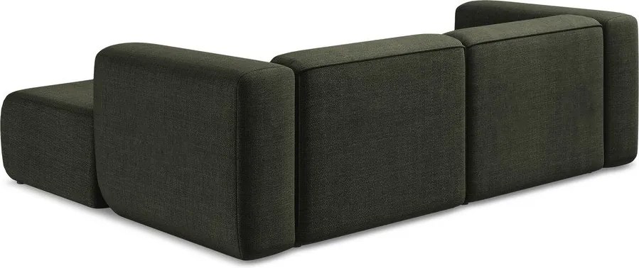 Zöld sarokkanapé (jobb oldali-heverő résszel) Ekahi – Makamii