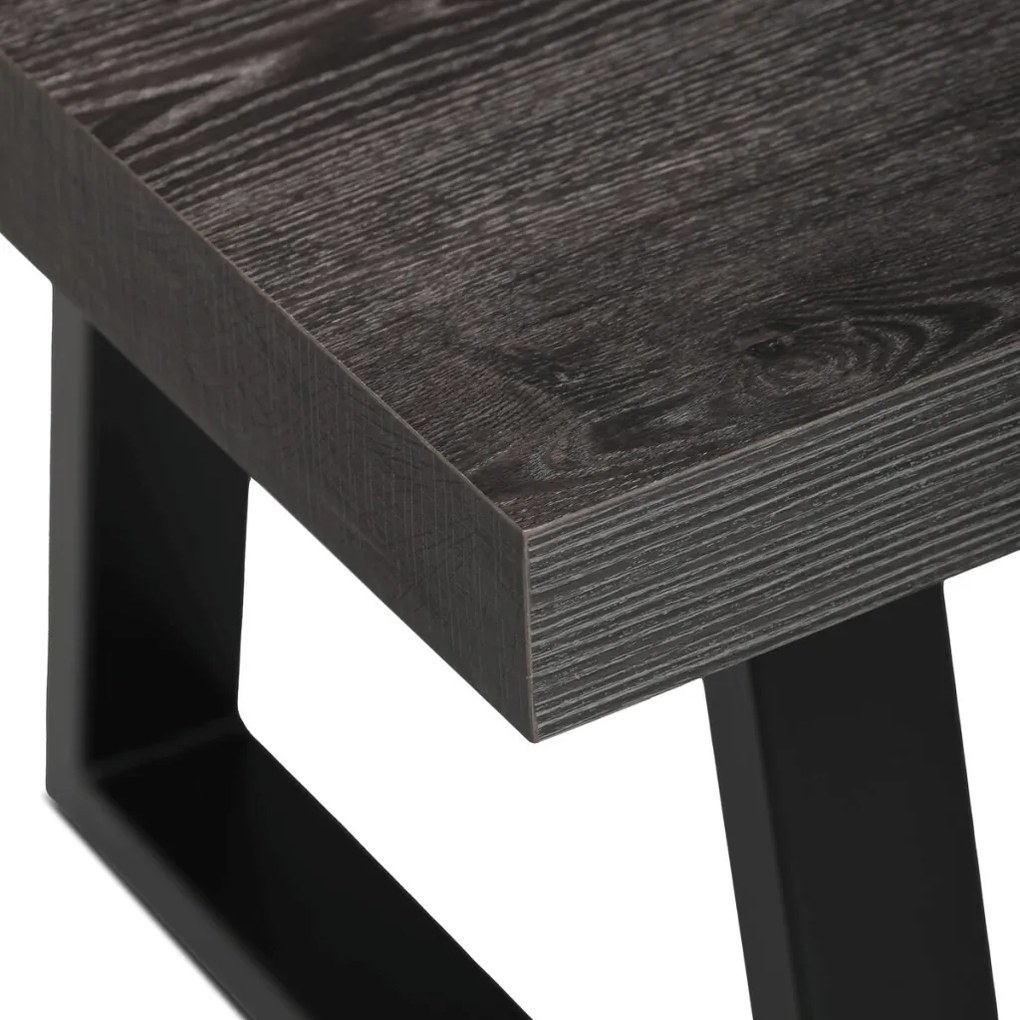 Dohányzóasztal 120 × 60 × 50 cm melamin szürke tölgy CT-R5212 GREY
