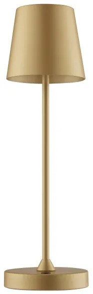 Brilliant - LED fényerőszabályozható, tölthető, érintésvezérlésű asztali lámpa ELORA LED/2,5W/5V 2700K IP44 arany