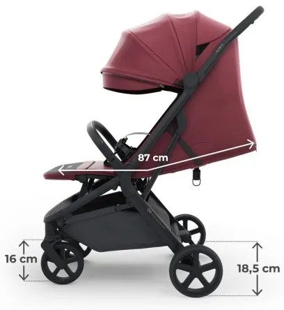 KINDERKRAFT SELECT - NUBI 3 sport babakocsi Dark Ruby