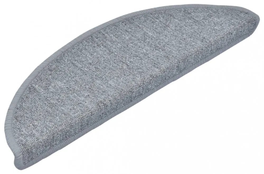 15 darab világosszürke lépcsőszőnyeg 56 x 17 x 3 cm