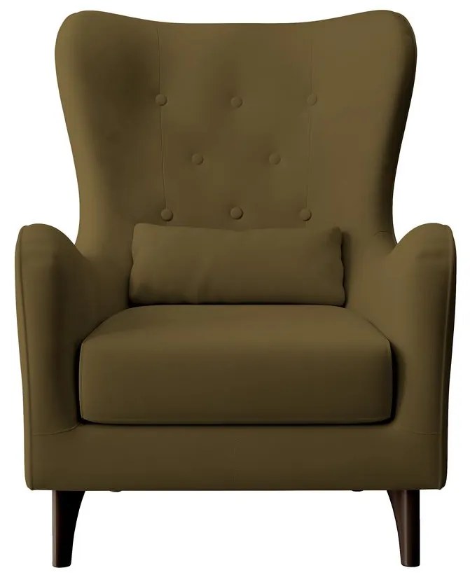 Fotel lábtartóval Calimero II (oliva + wenge). Akció -16%. 1099334