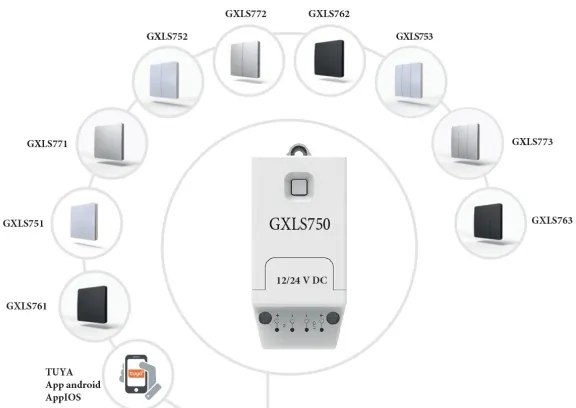 Kinetikus vezeték nélküli kapcsoló 1P IP67 ezüstszínű