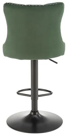 H-117 bárszék sötétzöld, fekete
