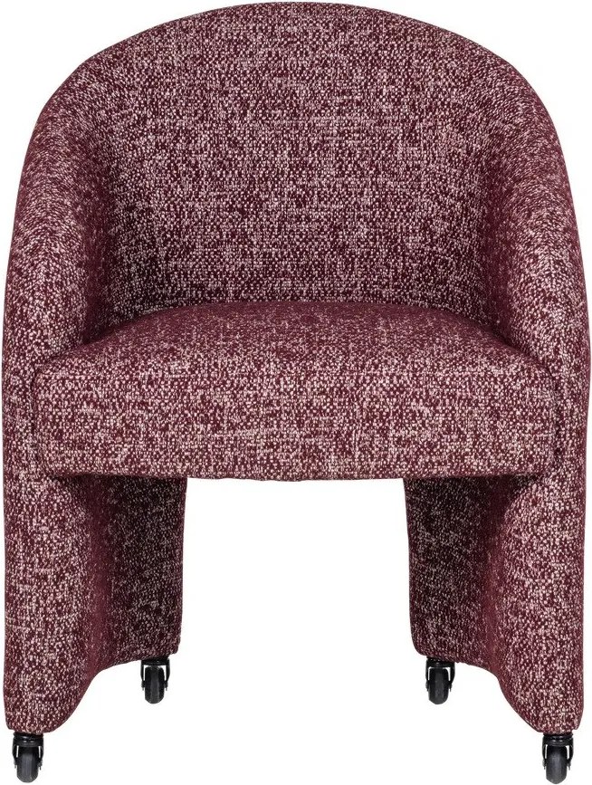 Borvörös kárpitozott irodai szék Cordo – WOOOD