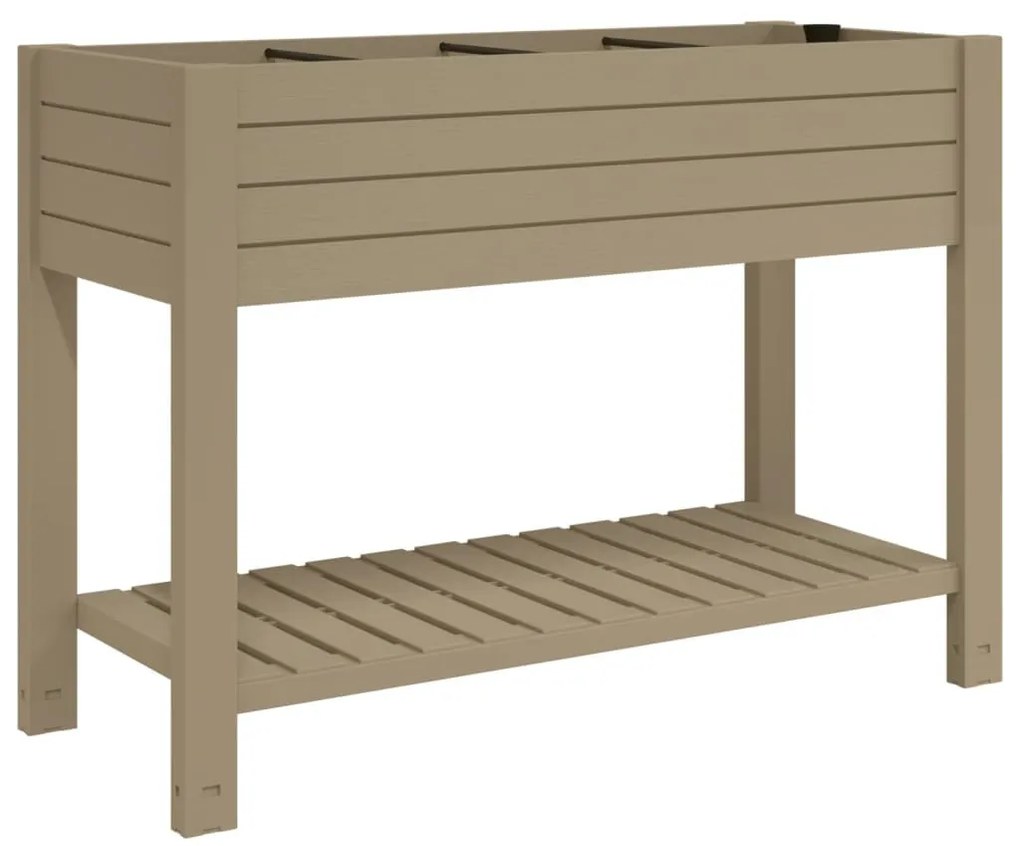 Világosbarna polipropilén magaságyás 110x45x79 cm