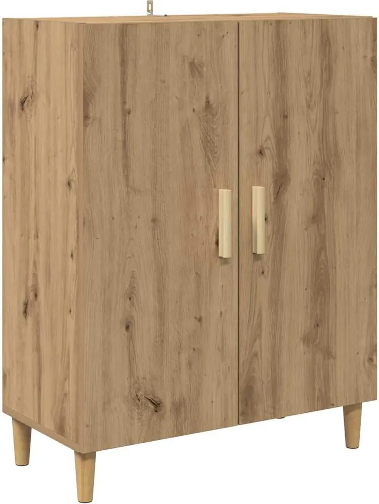 vidaXL Széf Artisan tölgy 70 x 34 x 90 cm Faanyag