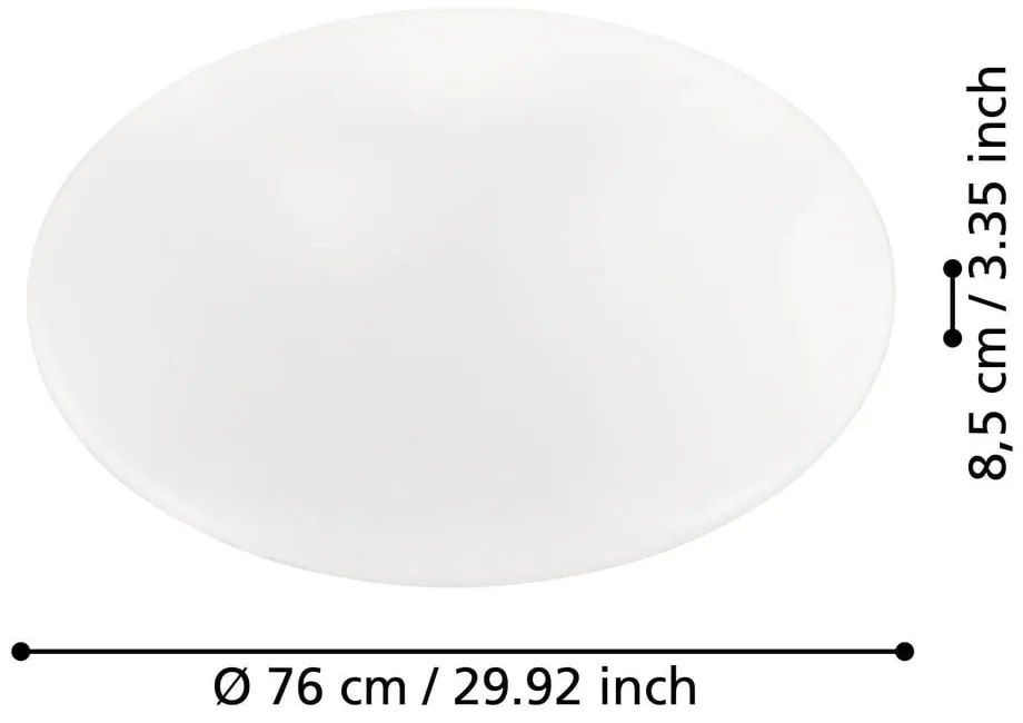 Fehér LED mennyezeti lámpa GIRON – EGLO