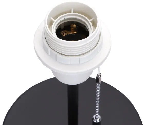 Aigostar - Asztali lámpa USB porttal 1xE27/40W/230V fekete