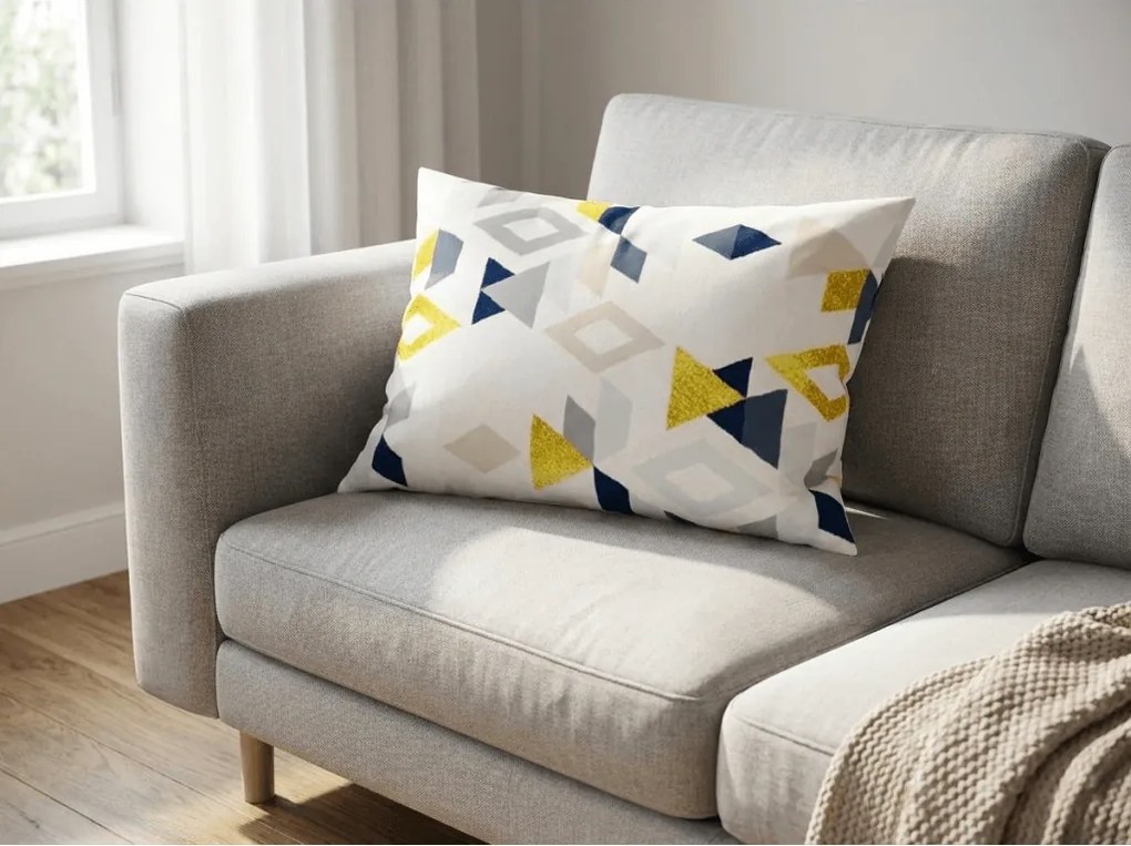 2 db díszpárnahuzat szett mikroszálas GEOMETRICA 50x70 cm, színes kivitel