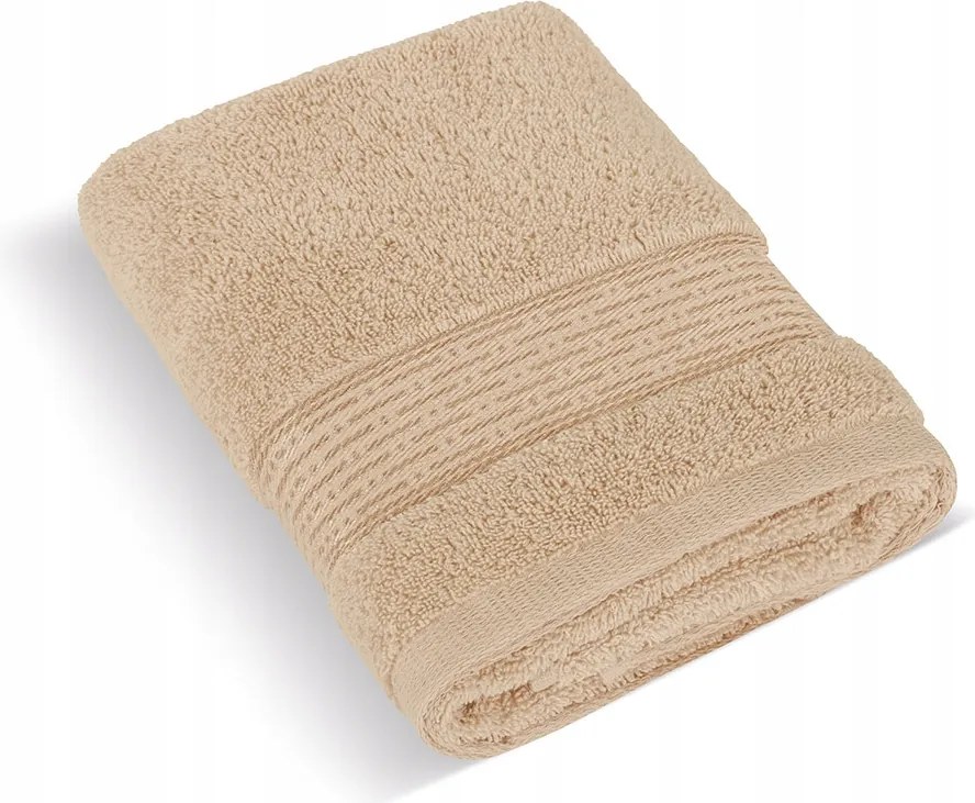 Brotex frottír törölköző 70x140cm csík 450g sötétbézs