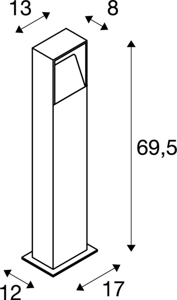 SLV 232125 LEGS Modern Kültéri Állólámpa Antracit LED IP65