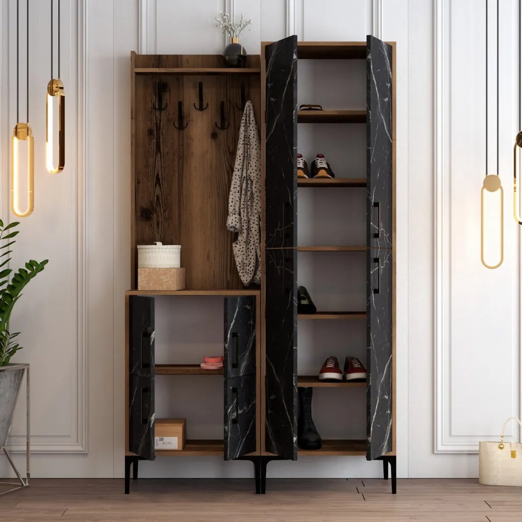 Berlin BA - Walnut, Black Marble