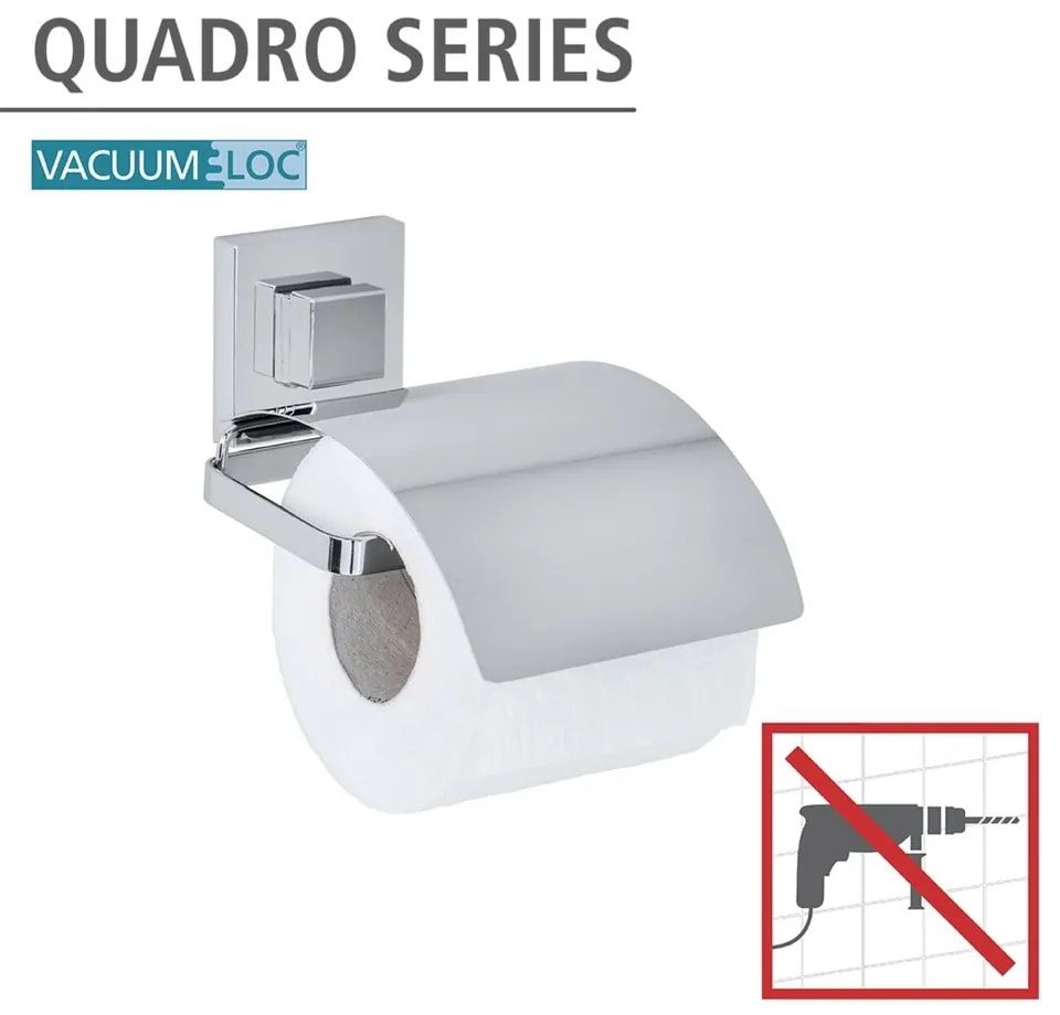 Vacuum-Loc fúrásmentes WC-papír tartó, 14 x 13 cm - Wenko