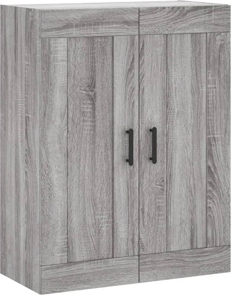 vidaXL szürke sonoma szerelt fa fali szekrény 69,5 x 34 x 90 cm