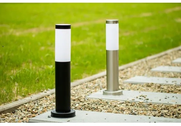 LED fényerőszabályozható kültéri lámpa LIVIA 1xE27/6W/230V 45 cm IP44 ezüstszínű