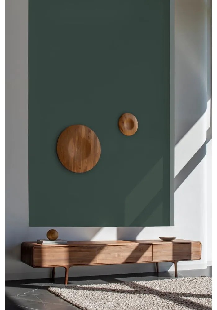 Barna diófa TV-állvány 220x45x45 cm Fawn – Gazzda